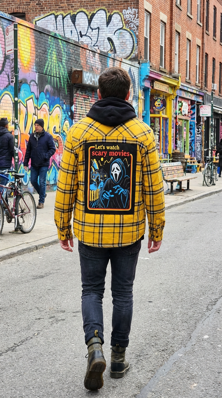 "Let's Watch Scary Movies" Jacket